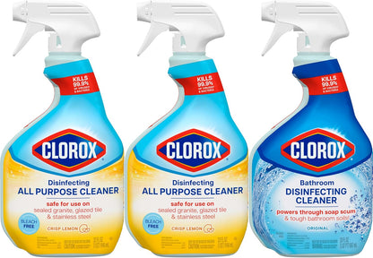 Clorox Disinfecting Cleaner Bundle – Child-Friendly Bleach-Free Disinfection for Playrooms and Kids' Bathrooms