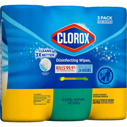 Clorox Disinfecting Wipes Bulk 525-Count – Hospital-Grade Germ Kill for Family Home Touchpoints