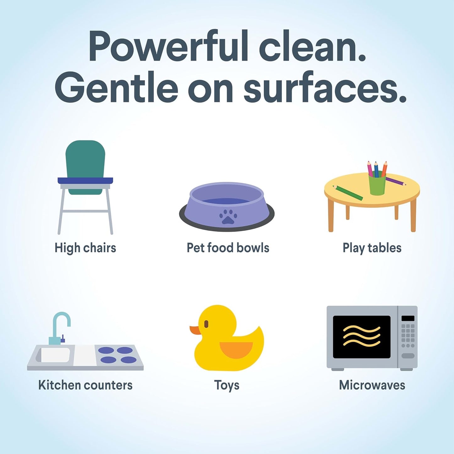 Clorox Free & Clear Multi-Surface Cleaner – Nursery and High Chair Safe Cleaning Spray, 32 oz, Pack of 3