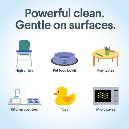 Clorox Free & Clear Multi-Surface Cleaner – Nursery and High Chair Safe Cleaning Spray, 32 oz, Pack of 3