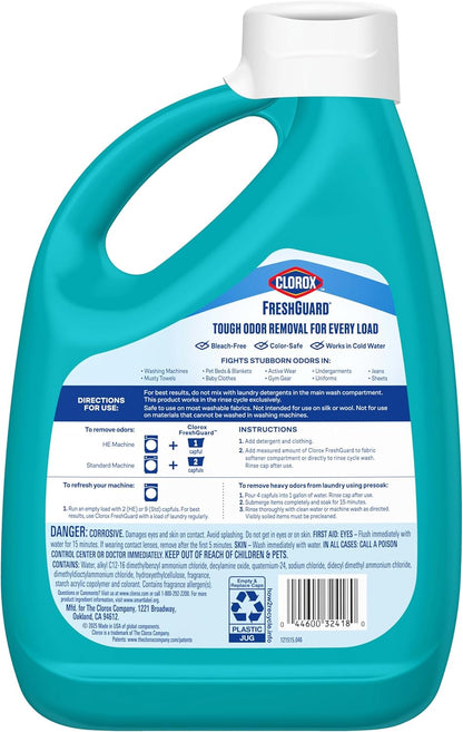 Clorox FreshGuard Laundry Odor Remover for Self-Care Laundry Routine, Clean Linen Scent for Bedroom and Bath Refresh