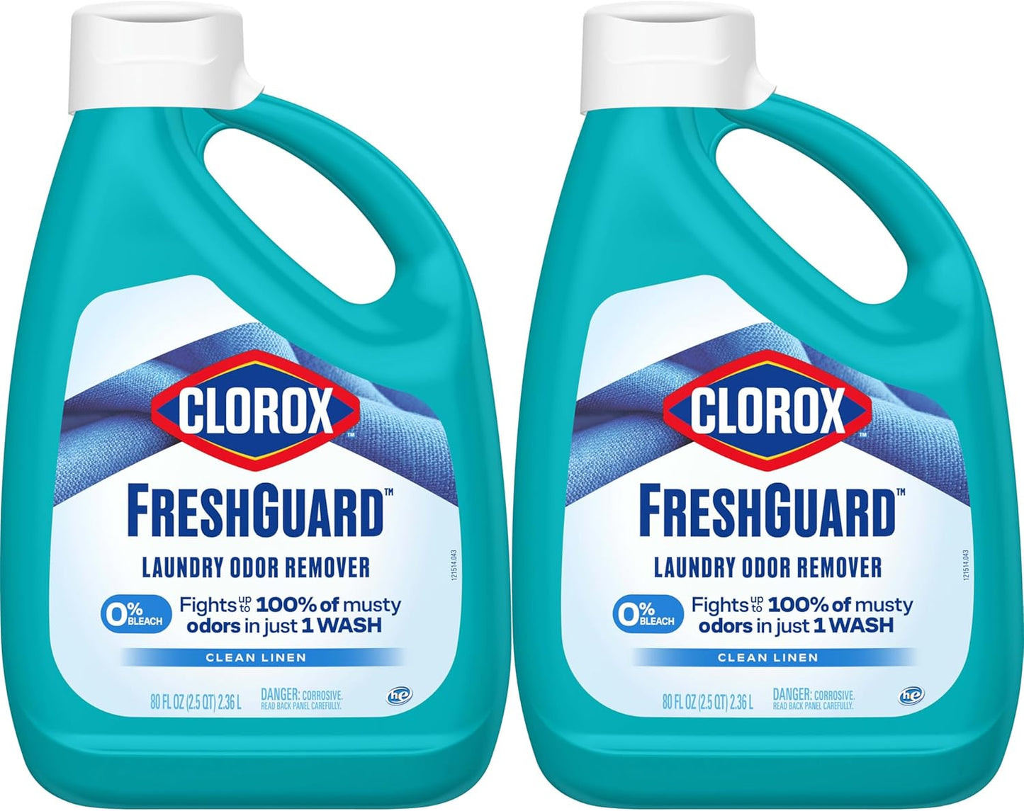Clorox FreshGuard Laundry Odor Remover for Self-Care Laundry Routine, Clean Linen Scent for Bedroom and Bath Refresh