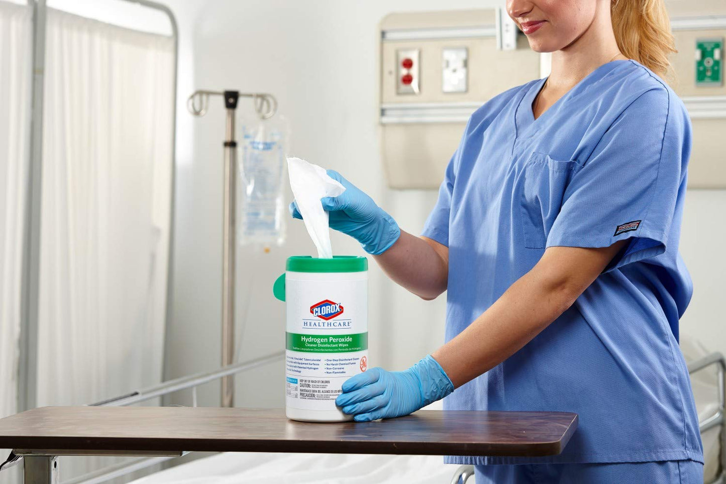 Clorox Healthcare Hydrogen Peroxide Wipes – Gentle Disinfectant for Post-Surgical Home Recovery