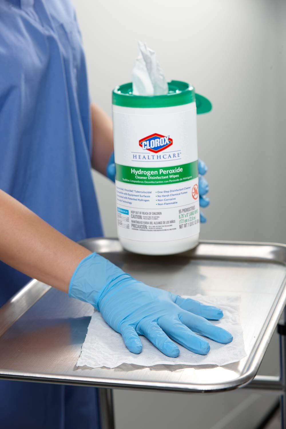 Clorox Healthcare Hydrogen Peroxide Wipes – Gentle Disinfectant for Post-Surgical Home Recovery