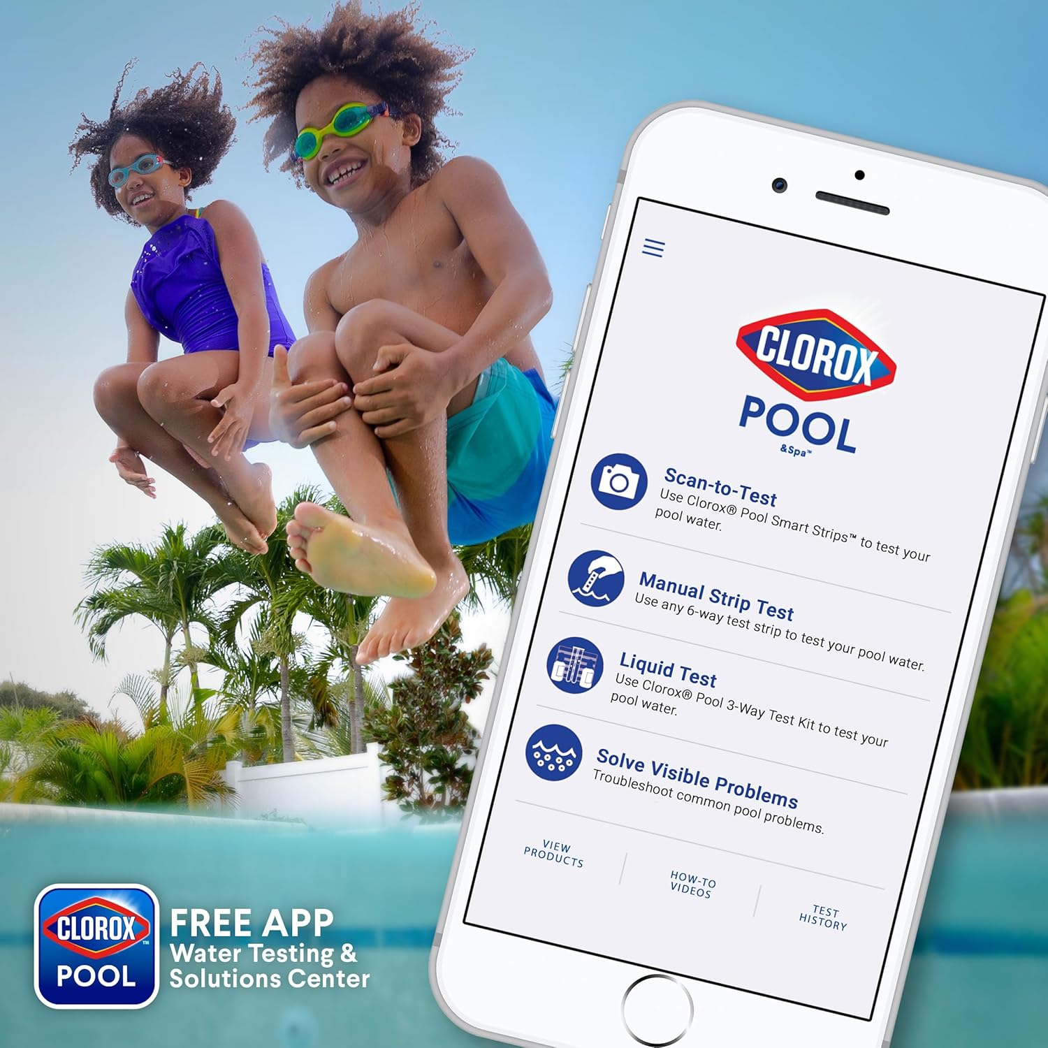 Clorox Pool&Spa Algaecide 1 Quart – Backyard Pool Algae Control for Outdoor Swim Season