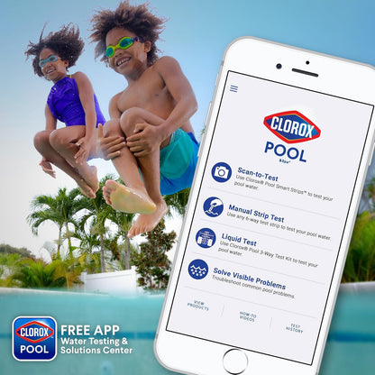 Clorox Pool&Spa Algaecide 1 Quart – Family-Safe Pool Algae Treatment for Kid and Pet Backyards