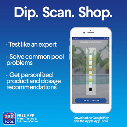 clorox pool & spa app with scan-to-test photo analysis