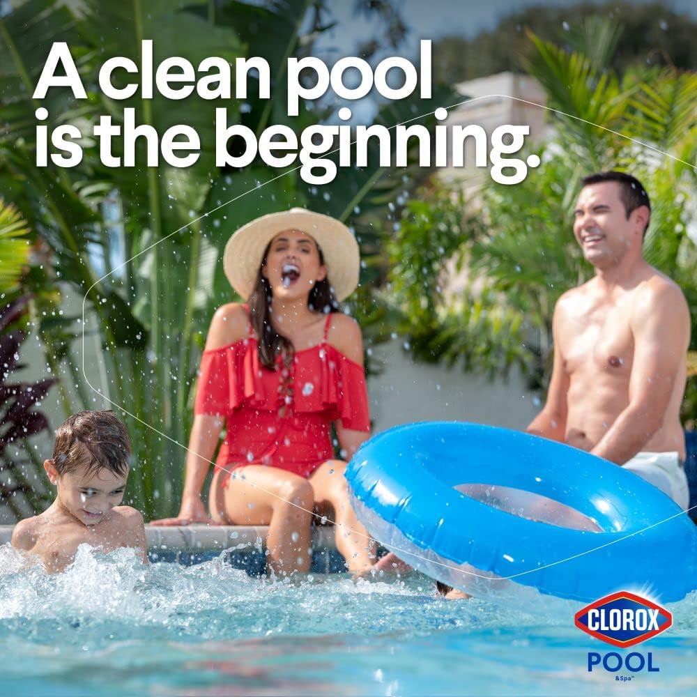Clorox Pool&Spa XtraBlue 3-Inch Chlorinating Tablets, Outdoor Pool Sanitizer for Backyard & Patio Swim Areas