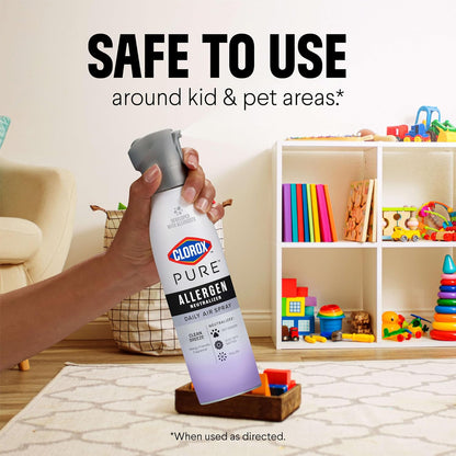 Clorox PURE Allergen Neutralizer Nighttime Calm – Flameless, Propellant-Free Mist for Safer Sleep and Shared Living Areas