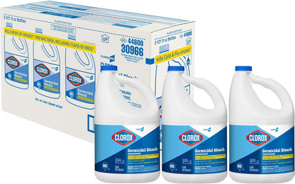 Clorox® Ultra Germicidal Bleach 121 oz Case of 3 – Hospital-Grade Disinfectant for Healthcare Facility Cleaning Staff