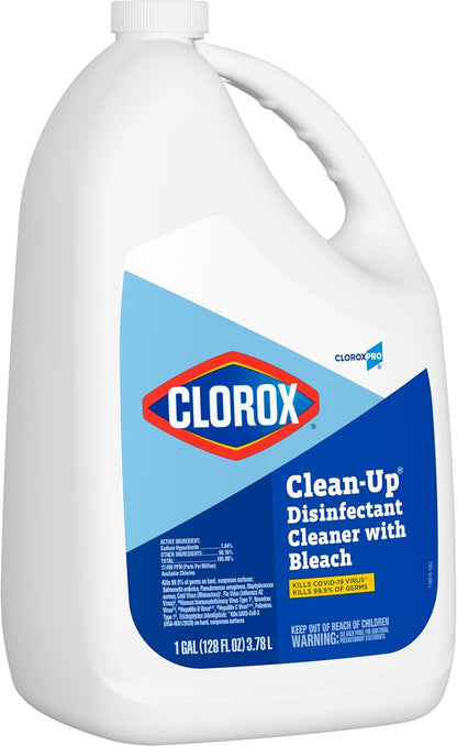 CloroxPro Clorox Clean-Up Disinfectant Cleaner with Bleach Refill – One-Step Spray for Faster Custodial Shift Turnover