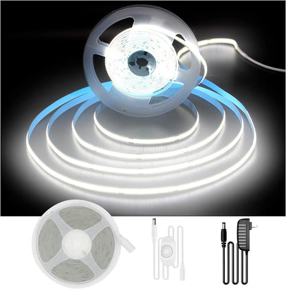cob (chip-on-board) led technology with 1600 densely packed leds for uniform dotless light