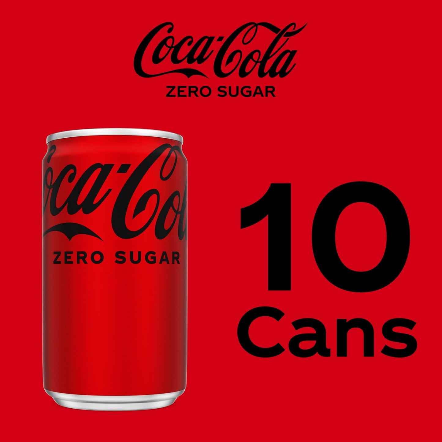 Coca-Cola Coke Zero Sugar Diet Soda Mini Cans – Sugar-Free Wellness Companion for Mindful Meal Pairing at Home