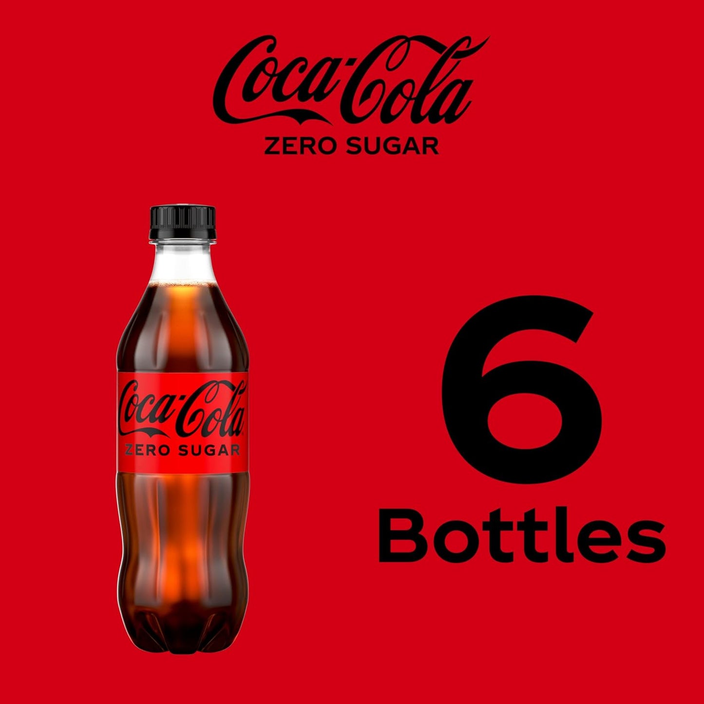Coca-Cola Coke Zero Sugar Soft Drink 16.9 fl oz 12 Pack – Zero Calorie Cola for Mindful Daily Hydration