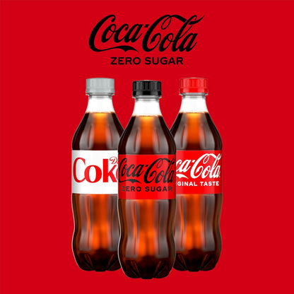 Coca-Cola Coke Zero Sugar Soft Drink 16.9 fl oz 12 Pack – Zero Calorie Cola for Mindful Daily Hydration