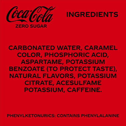 Coca-Cola Zero Sugar Cola – Mindful Calorie-Free Soda for Home Dining & Healthy Lifestyle