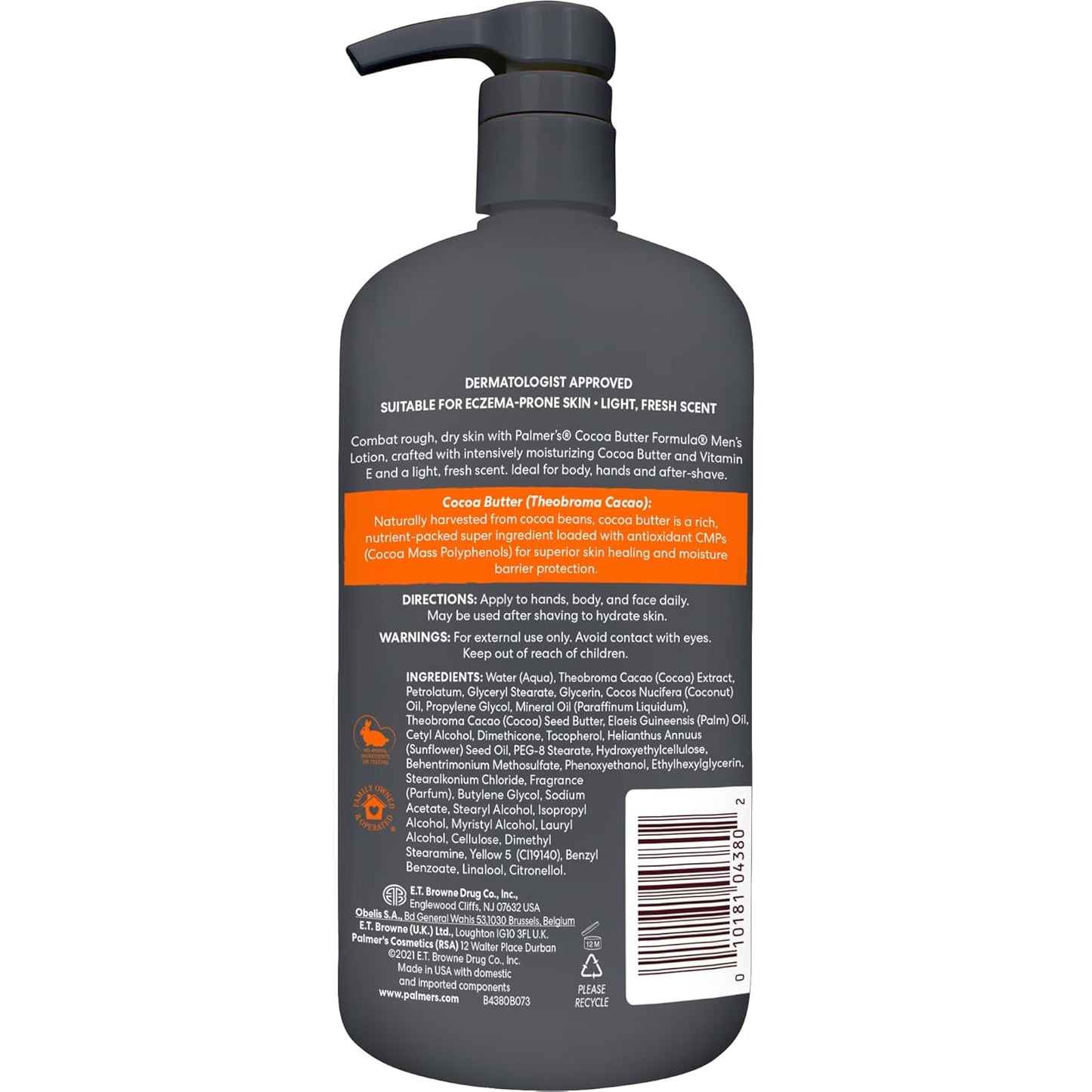 cocoa butter and vitamin e blend for deep, long-lasting 48-hour hydration