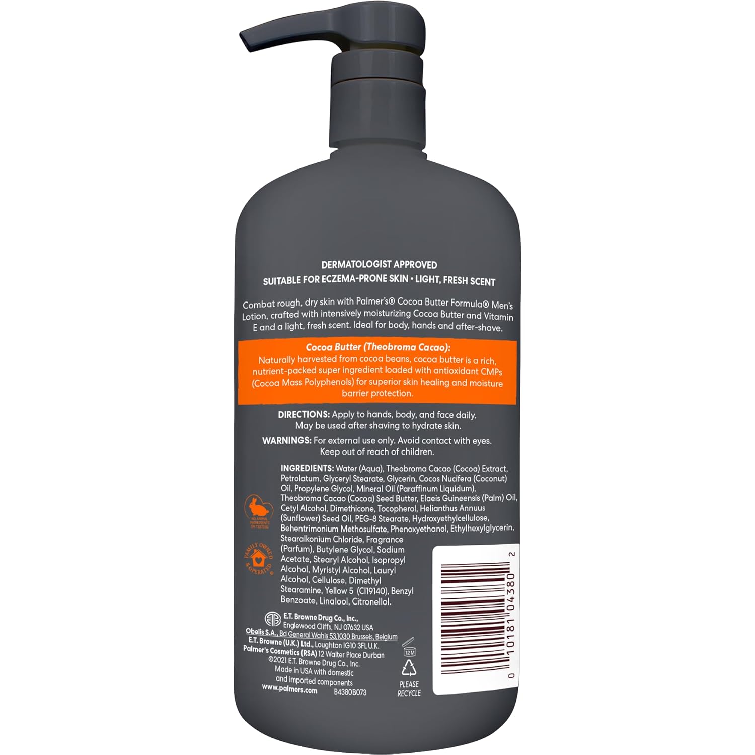 cocoa butter and vitamin e blend for deep, long-lasting 48-hour hydration