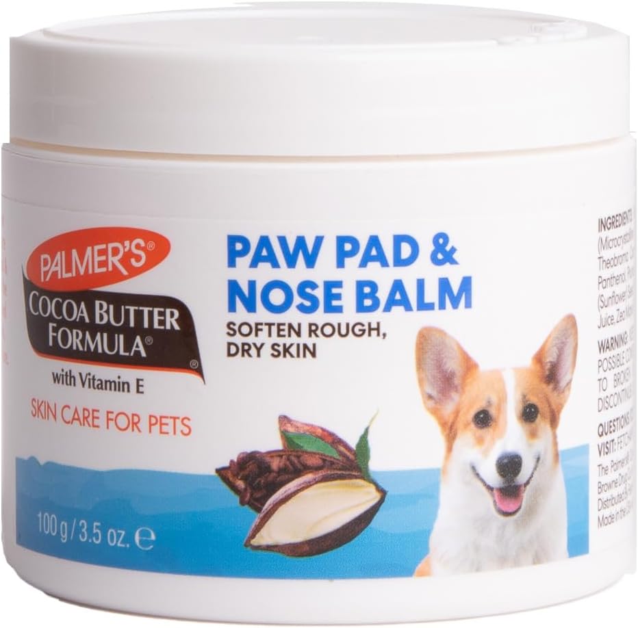 cocoa butter and vitamin e moisturizing base for softening rough paw and nose skin