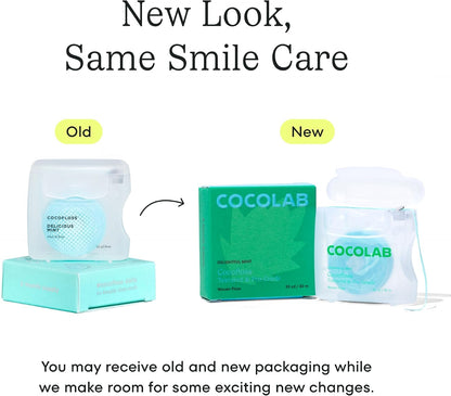 Cocofloss Expanding Woven Dental Floss by Cocolab – Birthday Gift for Wellness Lovers, Coconut Infused Oral Care Treat