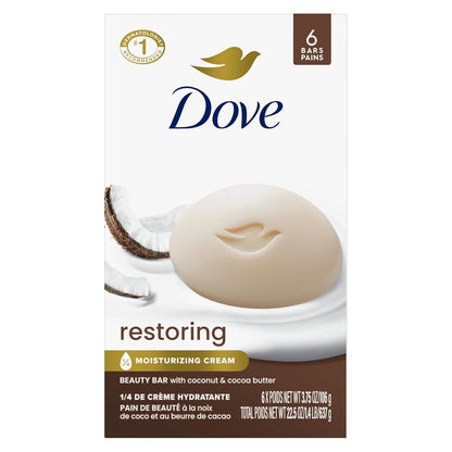 coconut and cocoa butter restoring formulation with ¼ moisturizing cream