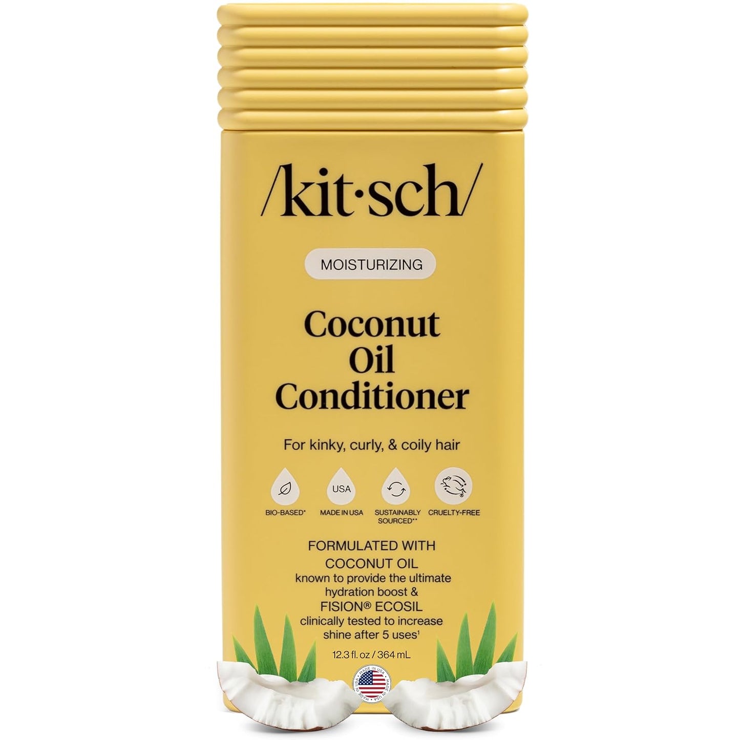 coconut oil-infused liquid formula for deep moisture and natural shine
