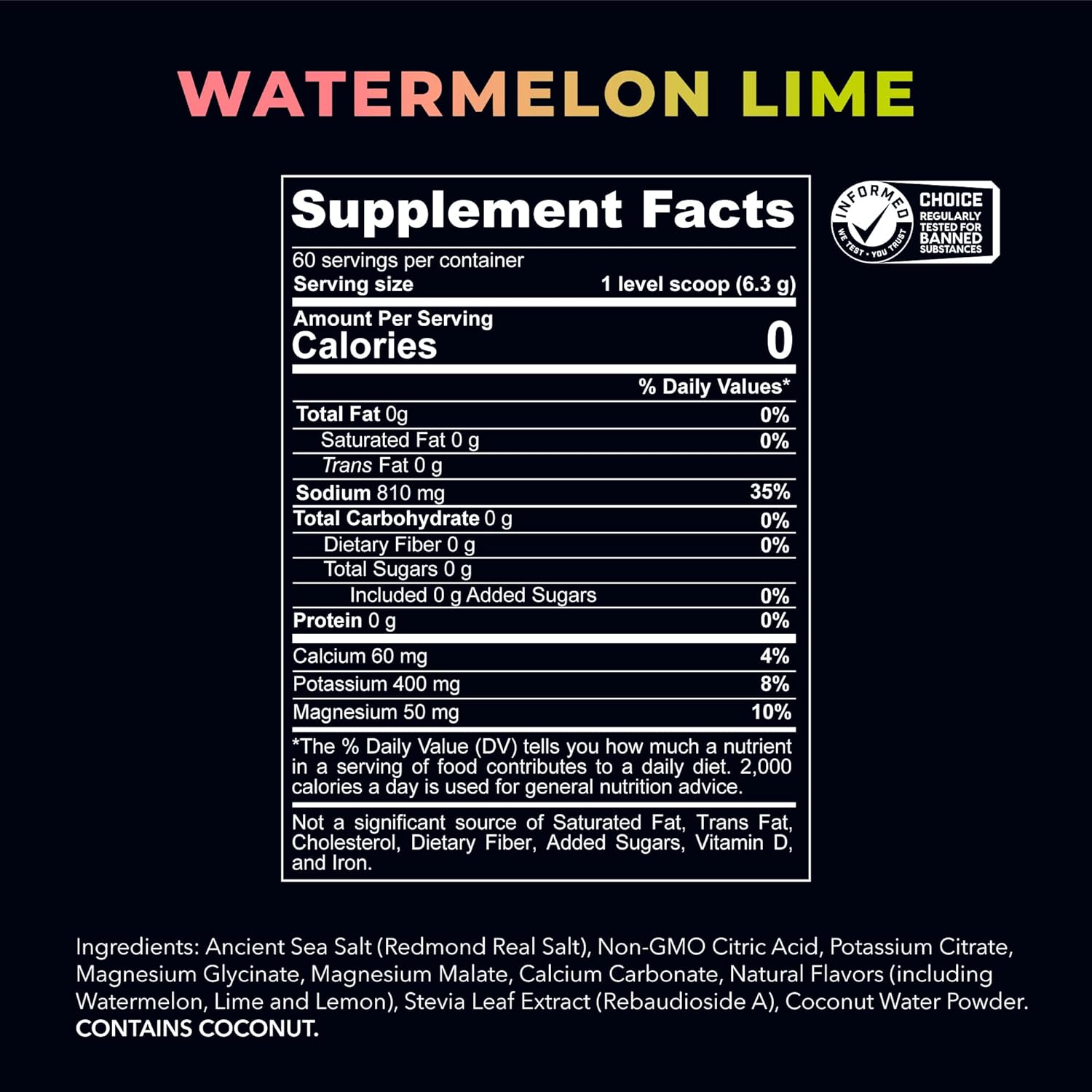 coconut water powder and non-gmo citric acid for natural flavor and mineral support