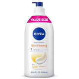 NIVEA Sheer Hydration Q10 Body Lotion – Nightly Firming Ritual for Vanity and Bedroom, 33.8 Oz Value Pump