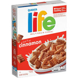 Life Multigrain Cinnamon Cereal – Kid-Approved Family Breakfast Cereal for School Mornings, Whole Grain Flakes with Milk