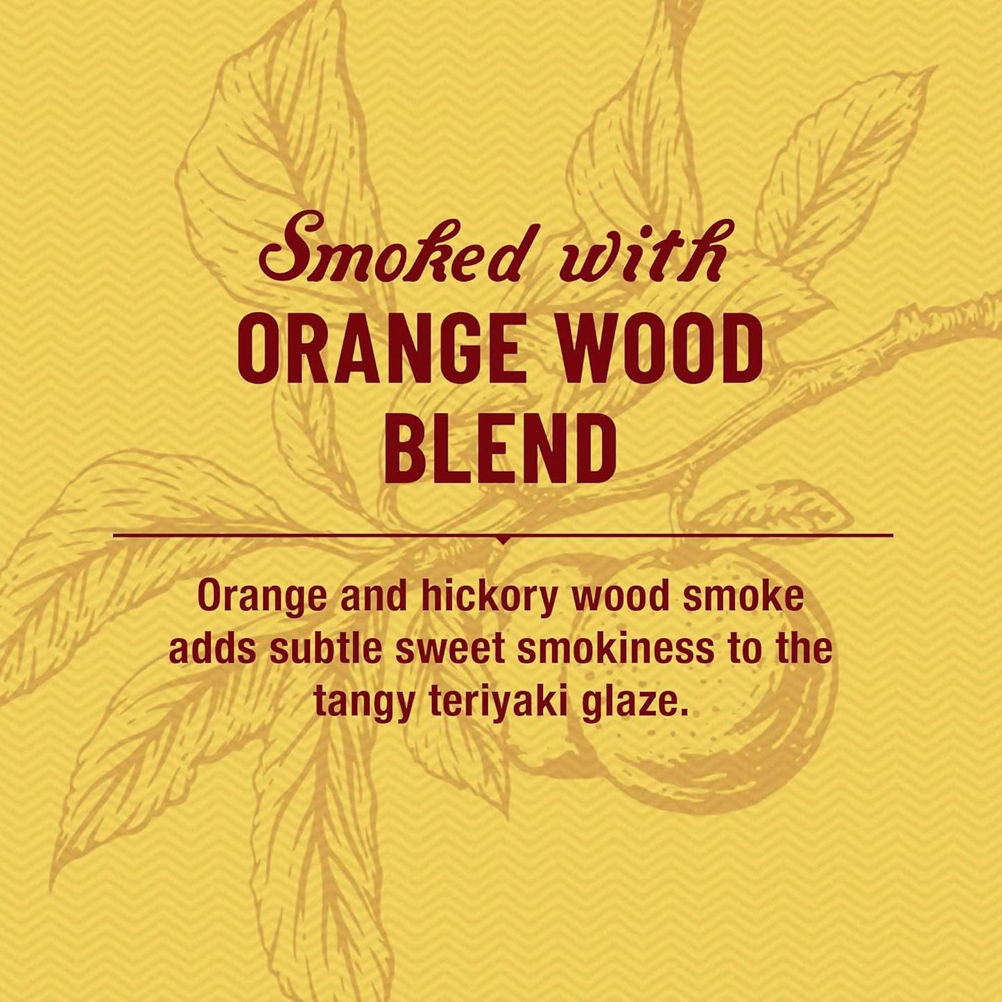 cold/hot smoked with hickory and orangewood woods