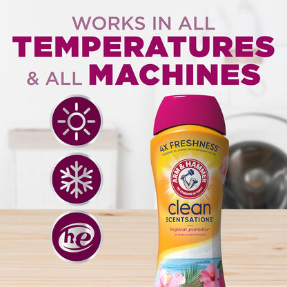 cold-water soluble crystals compatible with he and standard washing machines