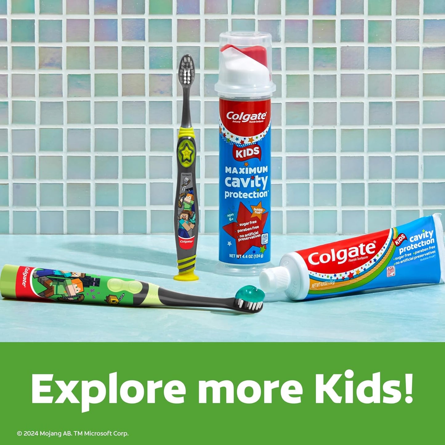 Colgate Kids Battery Powered Toothbrush – Safe Character-Themed Brush for Ages 3+ in the Family Bathroom
