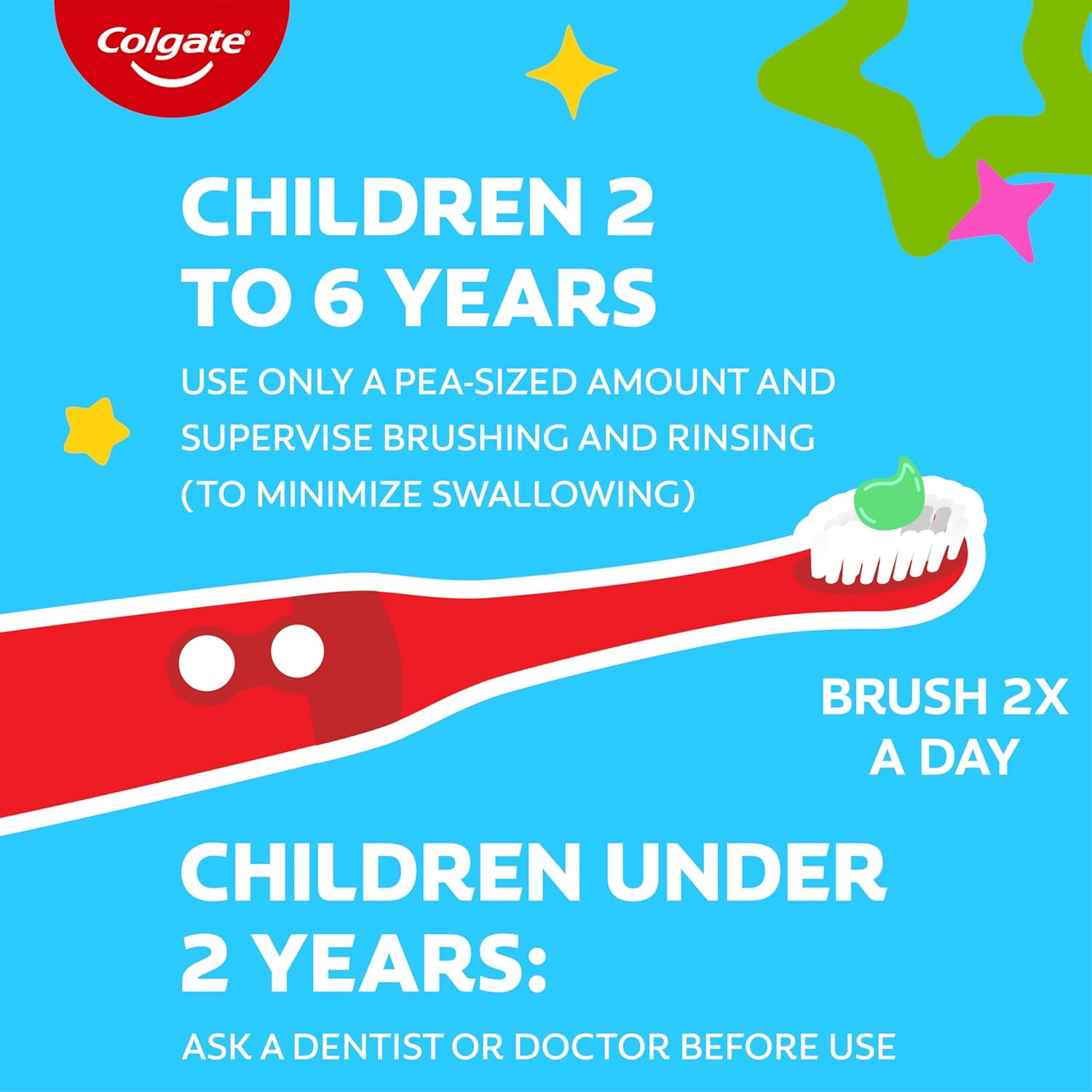 Colgate Kids Bluey Toothpaste – ADA Accepted Fluoride Toothpaste Clinically Proven Safe for Ages 2 and Up