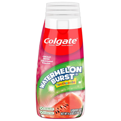 Colgate Kids Toothpaste 2-in-1 Gel – Clinically Proven Fluoride Anticavity Protection for Ages 2+ Allergy-Conscious Families