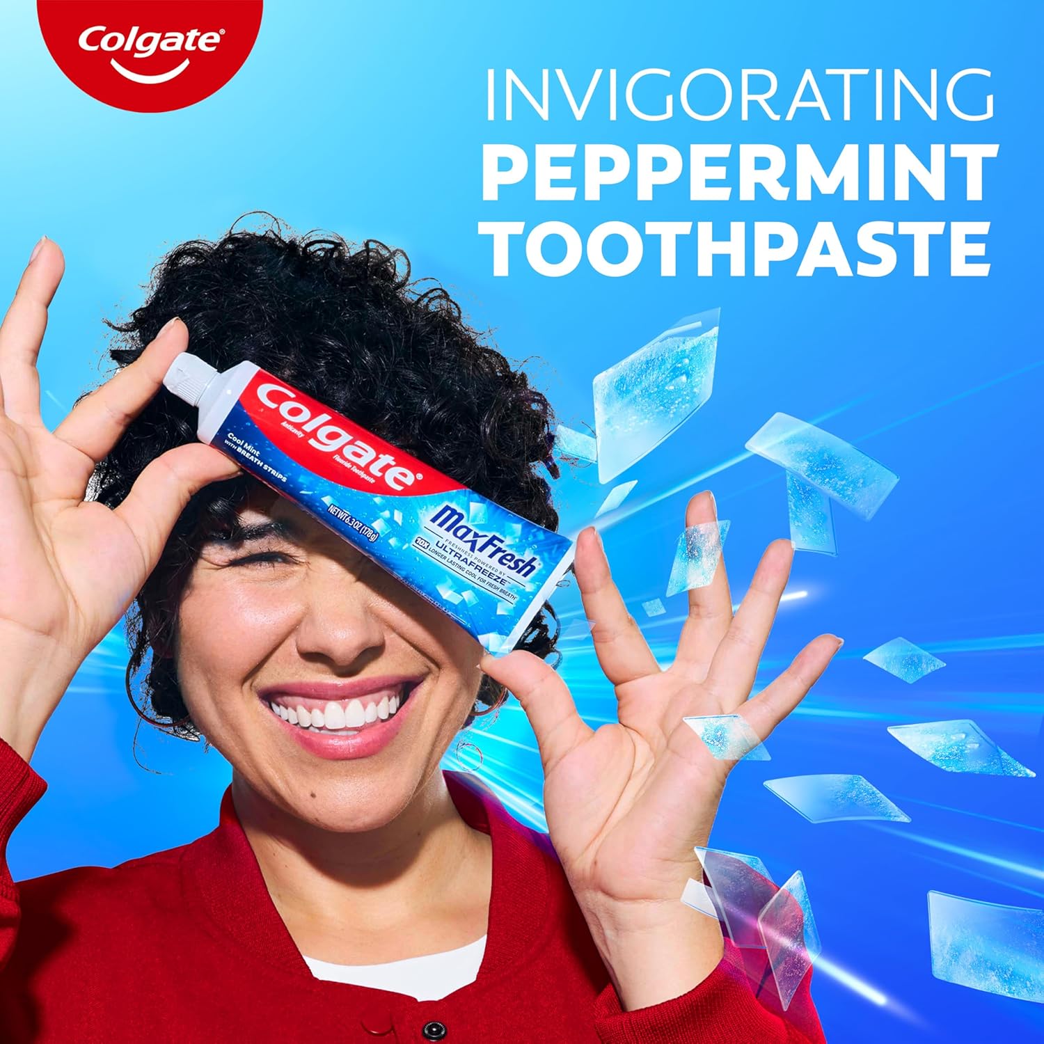 Colgate MaxFresh Cool Mint Toothpaste – Refresh Your Evening Oral Care Ritual with 10X Longer-Lasting Cool Sensation