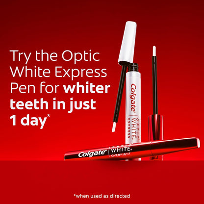 Colgate Optic White Overnight Teeth Whitening Pen – Nightly Self-Care Ritual for a Brighter Morning Smile