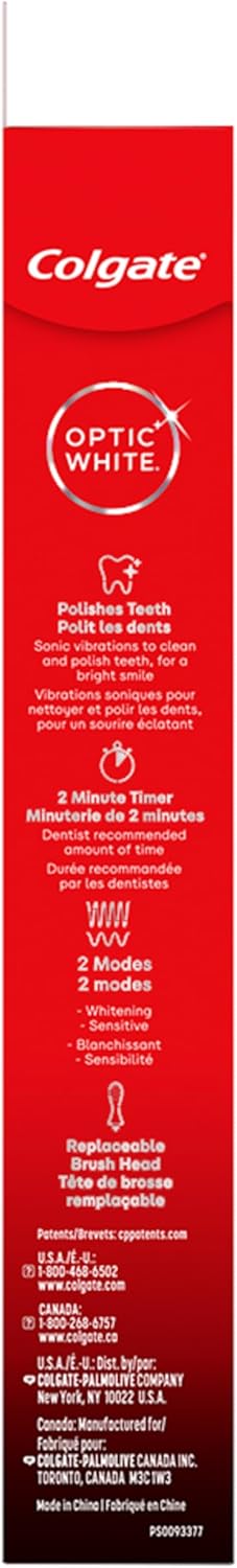 Colgate Optic White Pro-Series Battery Toothbrush – Mindful Nightly Whitening Ritual for the Master Ensuite