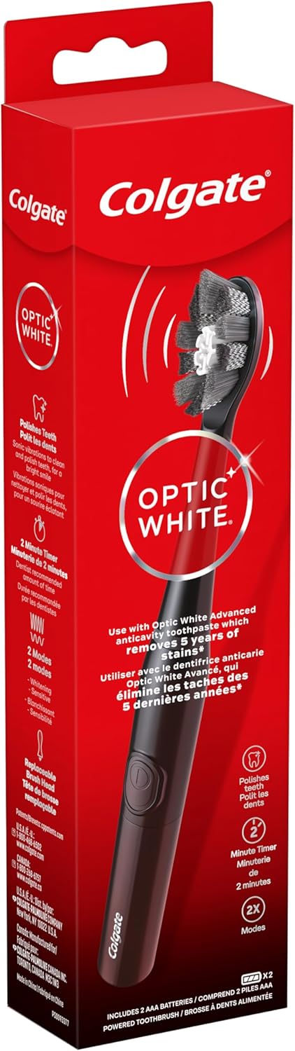 Colgate Optic White Pro-Series Battery Toothbrush – Mindful Nightly Whitening Ritual for the Master Ensuite
