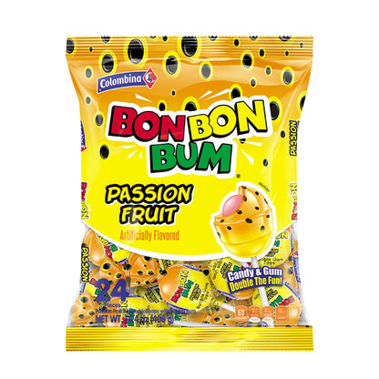 Colombina Bon Bon Bum Suckers – Vegan-Friendly Tropical Lollipops for Mindful Snacking Breaks and Afternoon Energy Pick-Me-Ups