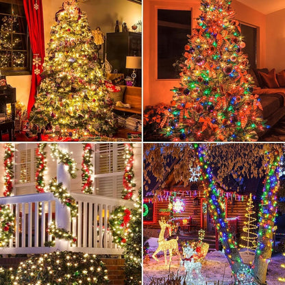 Color Changing Fairy Lights for Camping and Outdoor Dining – 108ft Waterproof Christmas Strand with Timer