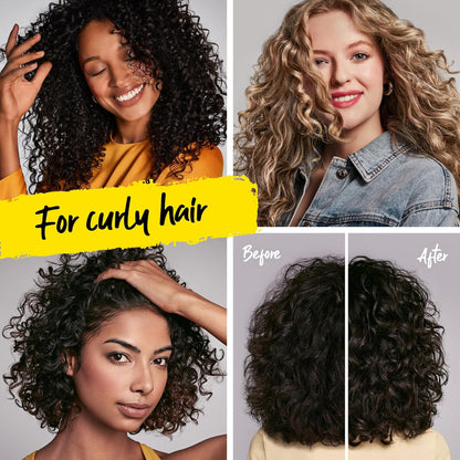 color-safe and safe for daily use on dry, damaged, or curly hair