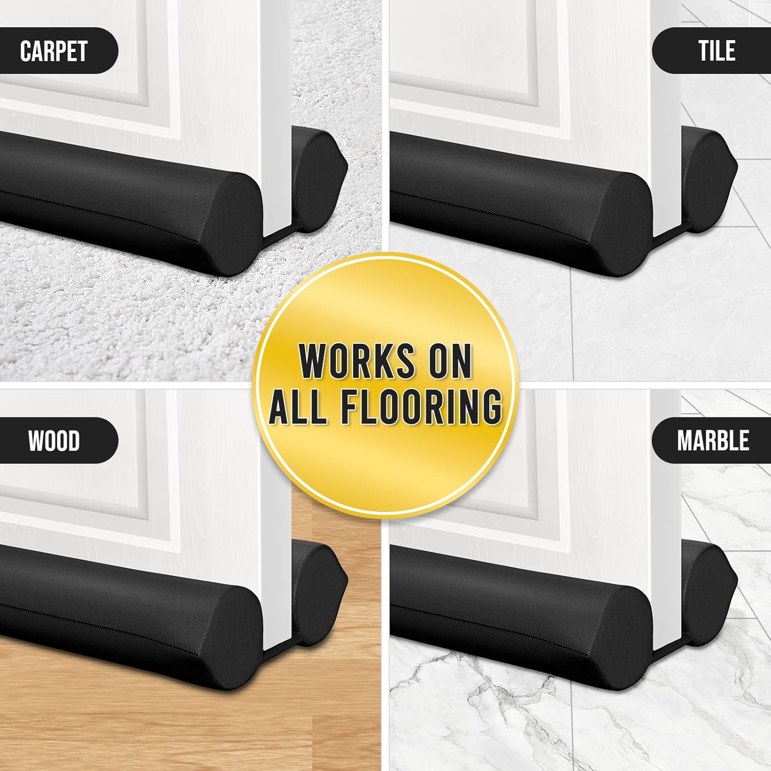 Comfyanno Under Door Draft Stopper – Clean-Lined Door Gap Sealer for Uncluttered Apartment Living