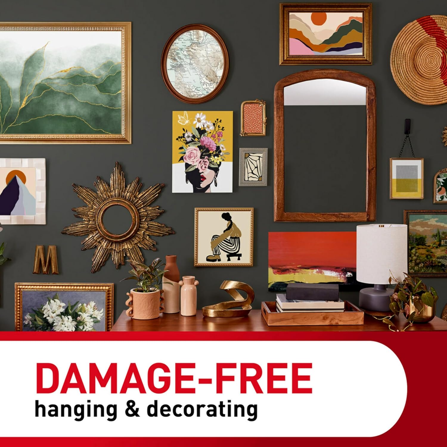 Command 20 lb XL Heavyweight Picture Hanging Strips for Living Room Gallery Wall, Damage-Free Frame Mounting Kit