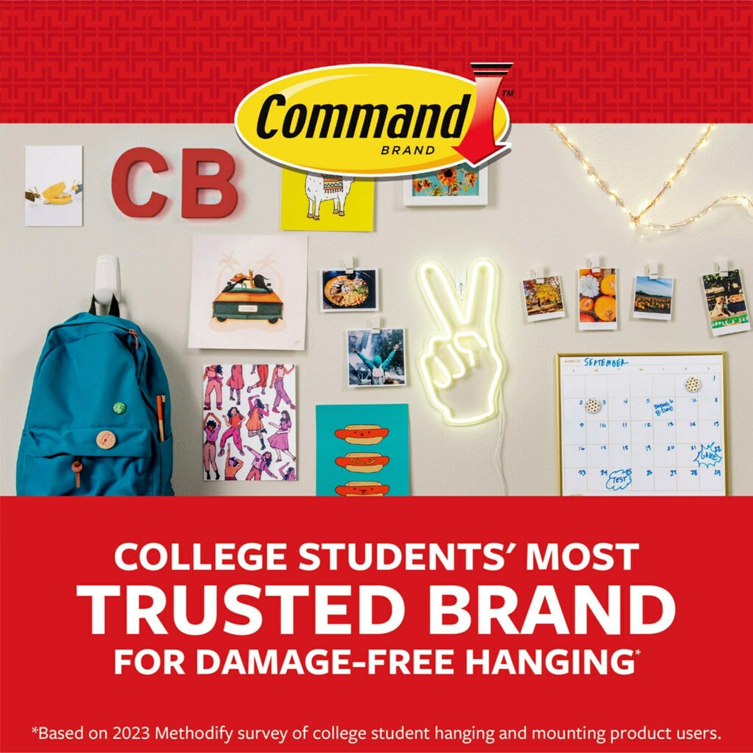 Command Clear Decorating Clips for Minimalist Home – Seamless, Residue-Free Light and Garland Mounts