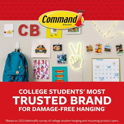 Command Clear Decorating Clips for Minimalist Home – Seamless, Residue-Free Light and Garland Mounts