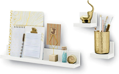 Command Display Ledges – Thoughtful Housewarming Gift, Damage-Free Floating Shelf for Renters