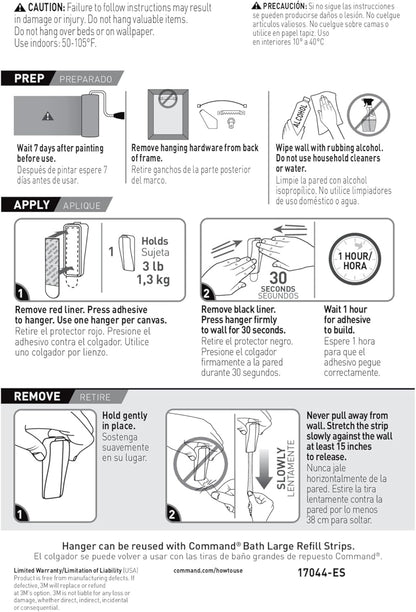 Command Large Canvas Hangers as Housewarming Gift, Damage-Free Wall Decor Solution