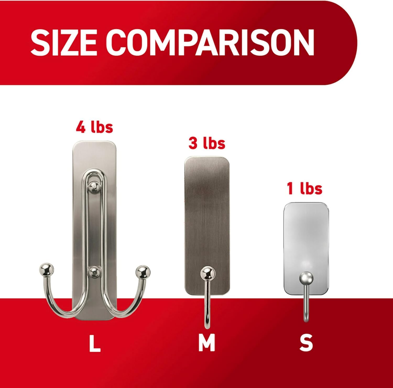 Command Large Double Bathroom Wall Hook – Modern Satin Nickel Towel Hook for a Polished Master Bathroom Aesthetic