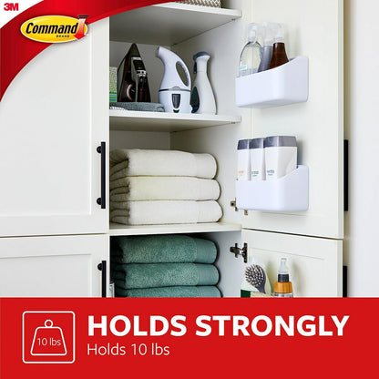 Command Large Organizing Caddy for Laundry Room Decor, Heavyweight Wall Storage for Cleaning Supplies