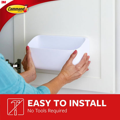 Command Large Organizing Caddy for Laundry Room Decor, Heavyweight Wall Storage for Cleaning Supplies